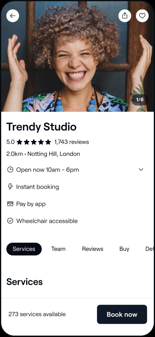Fresha mobile app demo